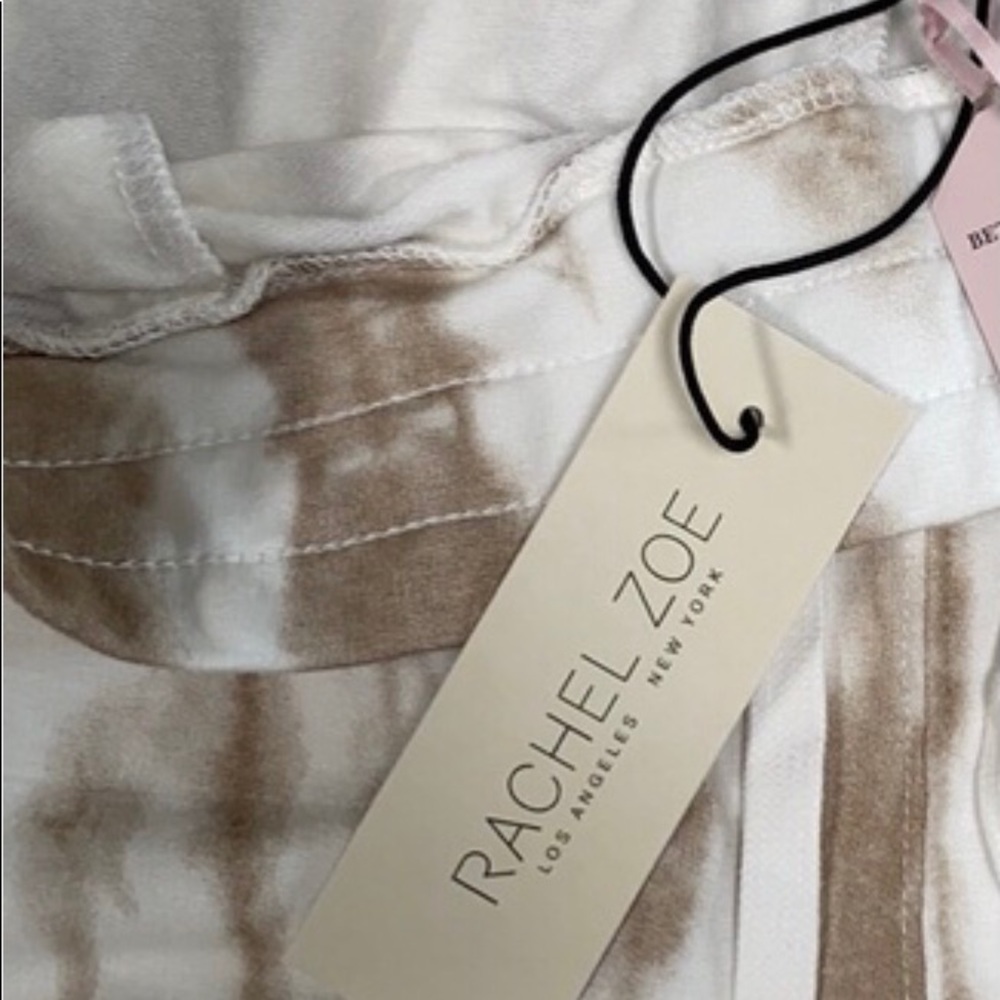SOLD!!!!!Rachel Zoe Tie Die Joggers Beige and Off White - Picture 6 of 6